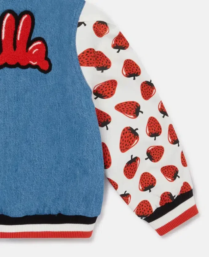 Bomber Varsity con grafica iniziale Bomber Varsity con grafica iniziale