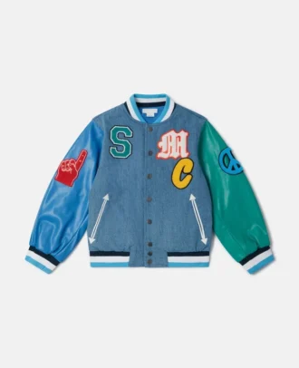 Bomber Varsity con iniziali del marchio ricamate