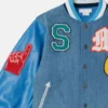 Bomber Varsity con iniziali del marchio ricamate Bomber Varsity con iniziali del marchio ricamate
