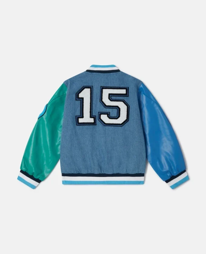 Bomber Varsity con iniziali del marchio ricamate Bomber Varsity con iniziali del marchio ricamate