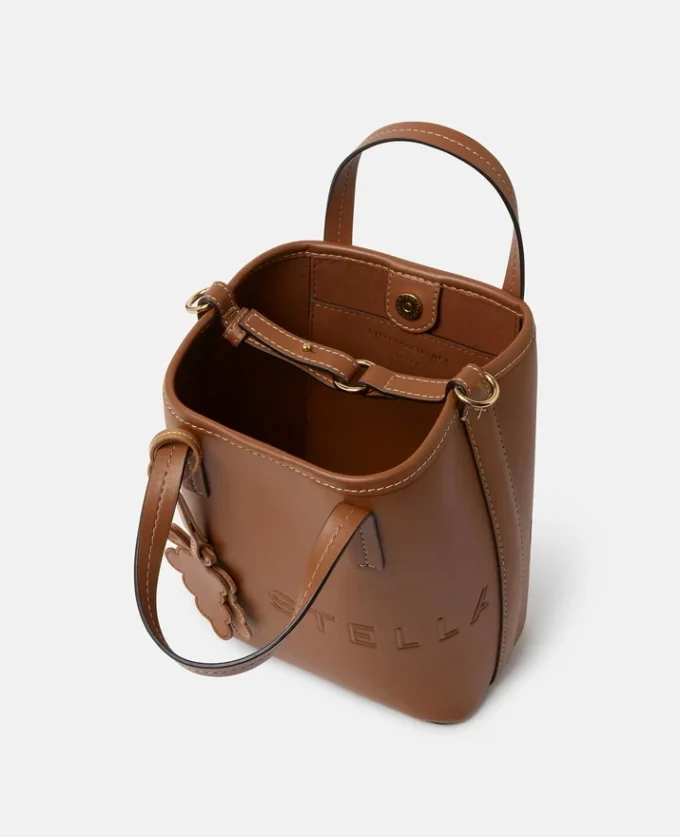 Borsa a secchiello con logo Borsa a secchiello con logo