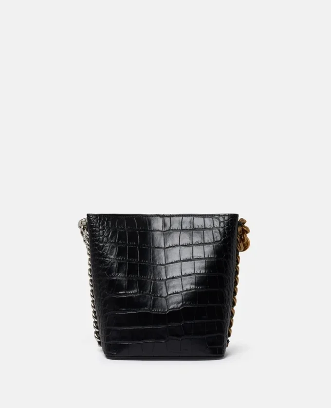 Borsa a secchiello Frayme con effetto coccodrillo goffrato Borsa a secchiello Frayme con effetto coccodrillo goffrato