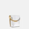 Borsa a secchiello Frayme con finitura cromata a specchio Borsa a secchiello Frayme con finitura cromata a specchio
