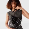 Borsa a secchiello grande con borchie Frayme Borsa a secchiello grande con borchie Frayme