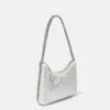 Borsa a tracolla con cerniera Falabella Crystal Hotfix Borsa a tracolla con cerniera Falabella Crystal Hotfix