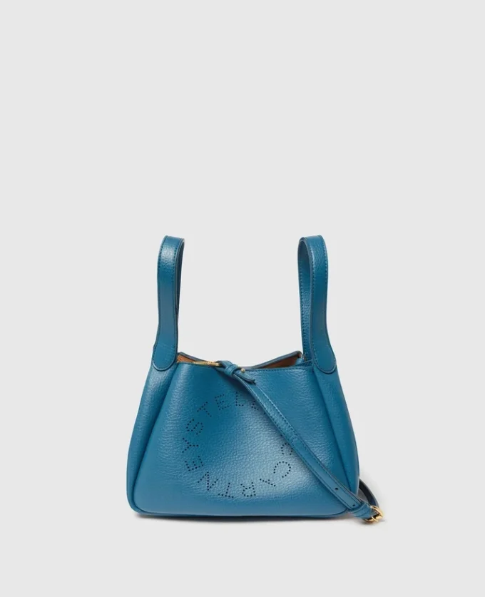 Borsa a tracolla con doppio manico e logo Borsa a tracolla con doppio manico e logo