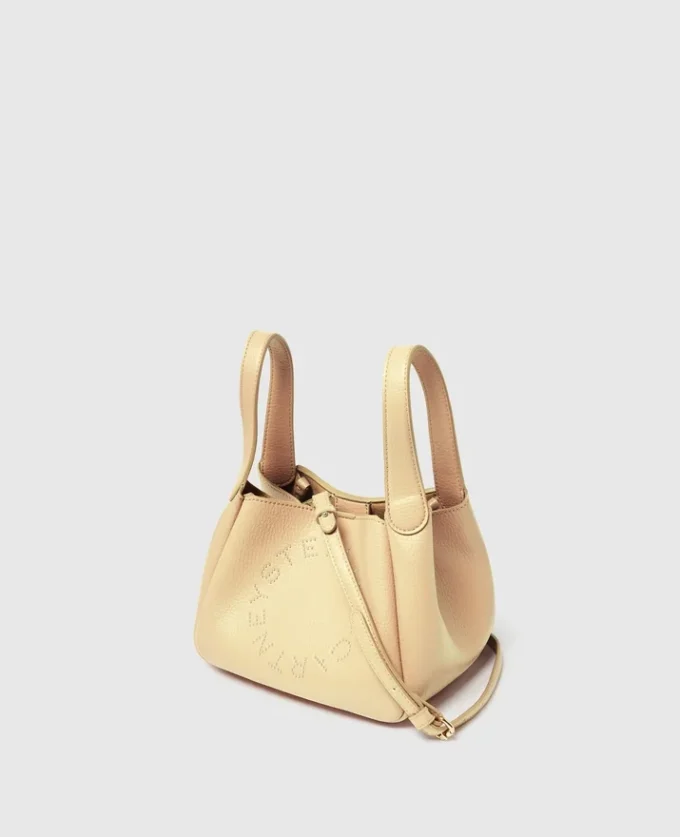 Borsa a tracolla con doppio manico e logo Borsa a tracolla con doppio manico e logo