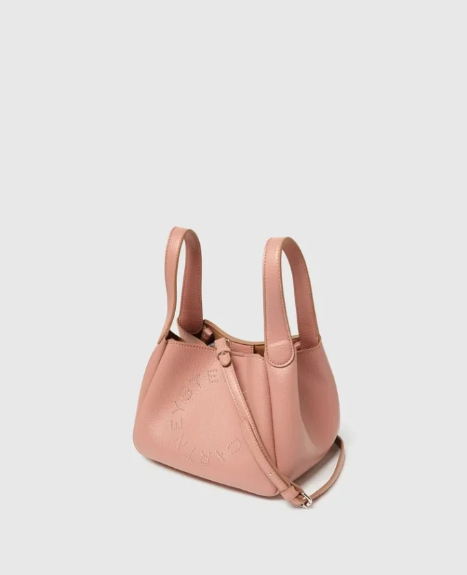 Borsa a tracolla con doppio manico e logo Borsa a tracolla con doppio manico e logo