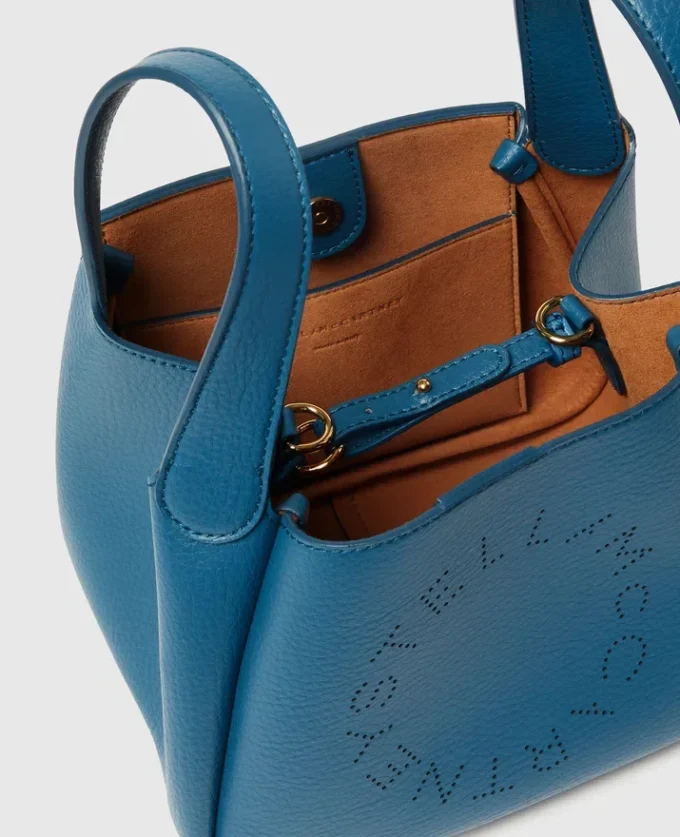 Borsa a tracolla con doppio manico e logo Borsa a tracolla con doppio manico e logo