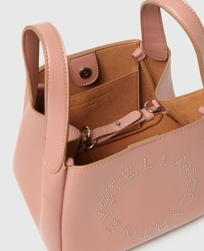 Borsa a tracolla con doppio manico e logo Borsa a tracolla con doppio manico e logo