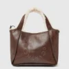 Borsa a tracolla con fodera in peluche con logo Borsa a tracolla con fodera in peluche con logo