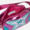 Borsa a tracolla con grafica a stella Borsa a tracolla con grafica a stella