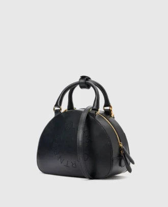 Borsa a tracolla con manico superiore con logo