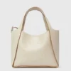 Borsa a tracolla con manico superiore e logo Borsa a tracolla con manico superiore e logo