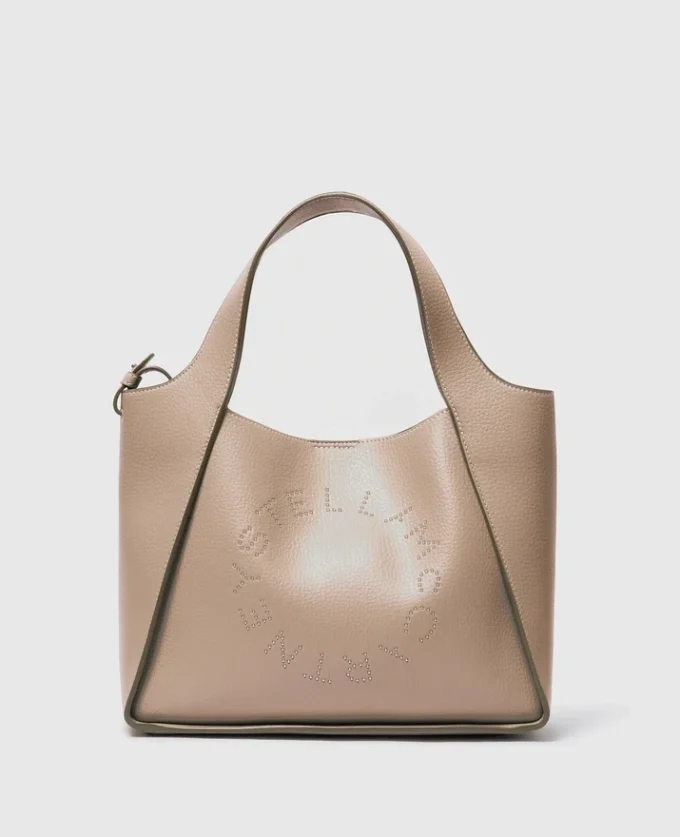 Borsa a tracolla con manico superiore e logo Borsa a tracolla con manico superiore e logo