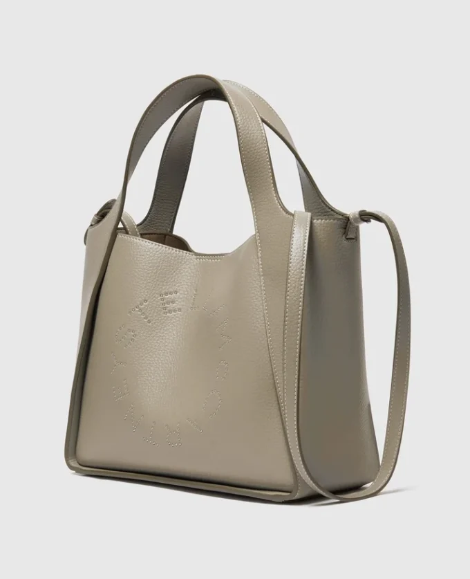Borsa a tracolla con manico superiore e logo Borsa a tracolla con manico superiore e logo