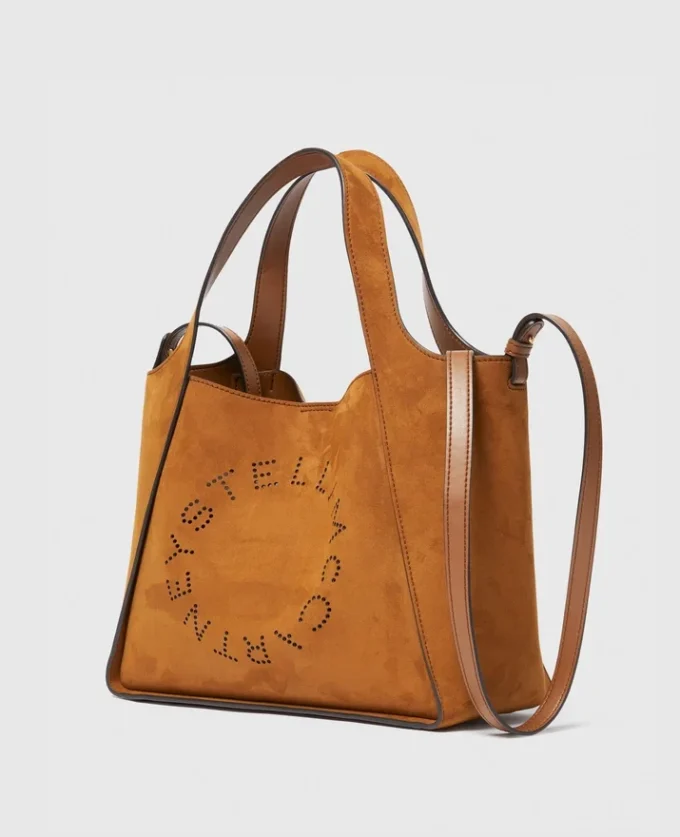 Borsa a tracolla con manico superiore e logo Borsa a tracolla con manico superiore e logo