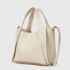 Borsa a tracolla con manico superiore e logo Borsa a tracolla con manico superiore e logo