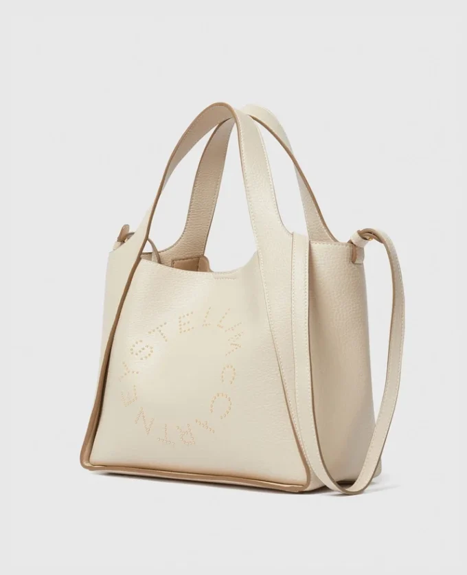 Borsa a tracolla con manico superiore e logo Borsa a tracolla con manico superiore e logo