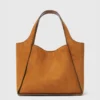 Borsa a tracolla con manico superiore e logo Borsa a tracolla con manico superiore e logo