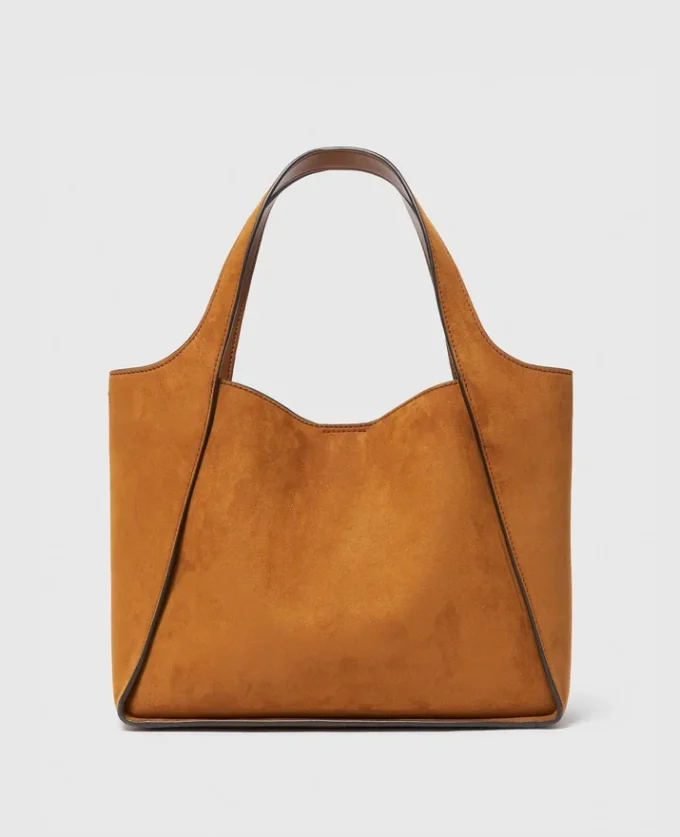 Borsa a tracolla con manico superiore e logo Borsa a tracolla con manico superiore e logo