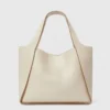 Borsa a tracolla con manico superiore e logo Borsa a tracolla con manico superiore e logo