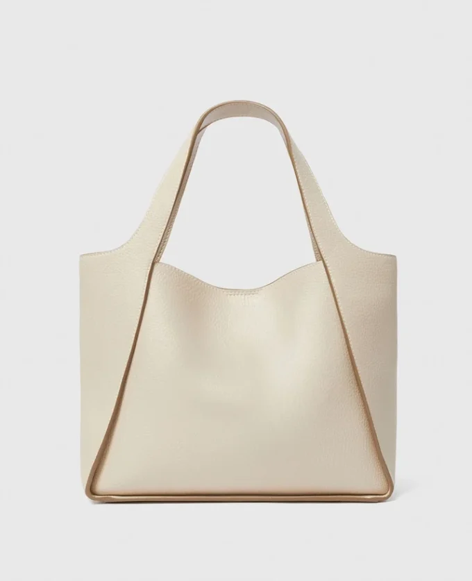 Borsa a tracolla con manico superiore e logo Borsa a tracolla con manico superiore e logo