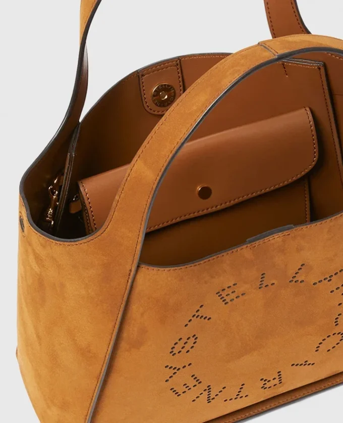 Borsa a tracolla con manico superiore e logo Borsa a tracolla con manico superiore e logo