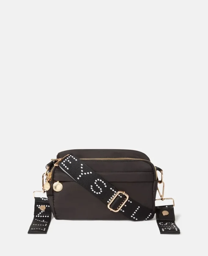 Borsa a tracolla con nastro con logo Borsa a tracolla con nastro con logo