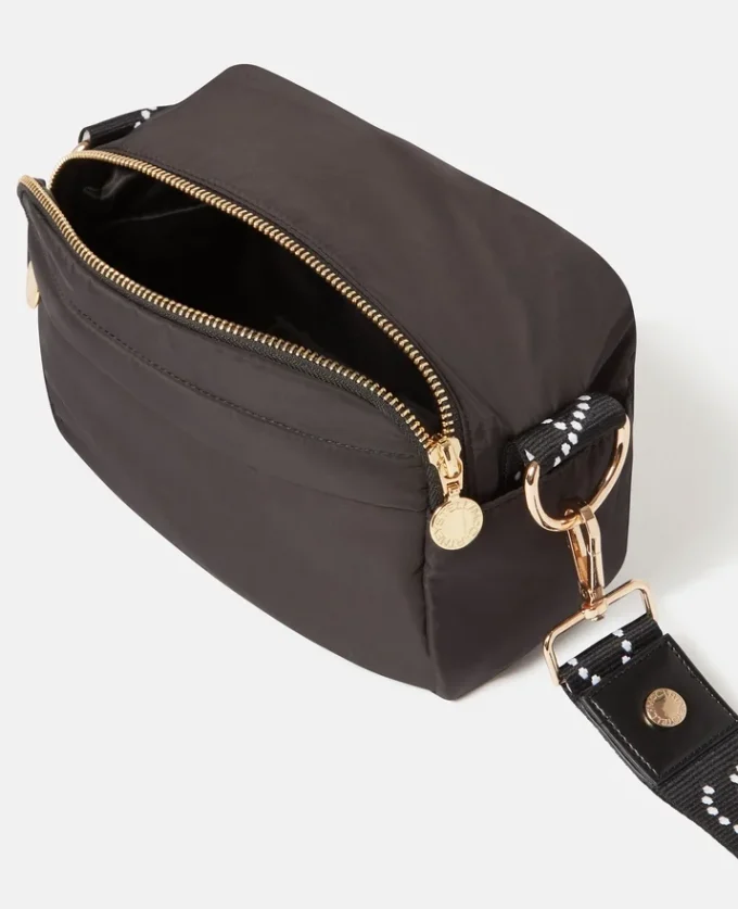 Borsa a tracolla con nastro con logo Borsa a tracolla con nastro con logo