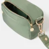 Borsa a tracolla con nastro con logo