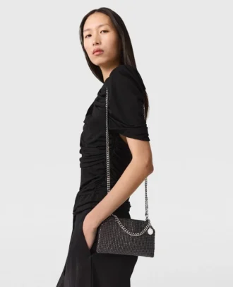 Borsa a tracolla Falabella Crystal Mesh