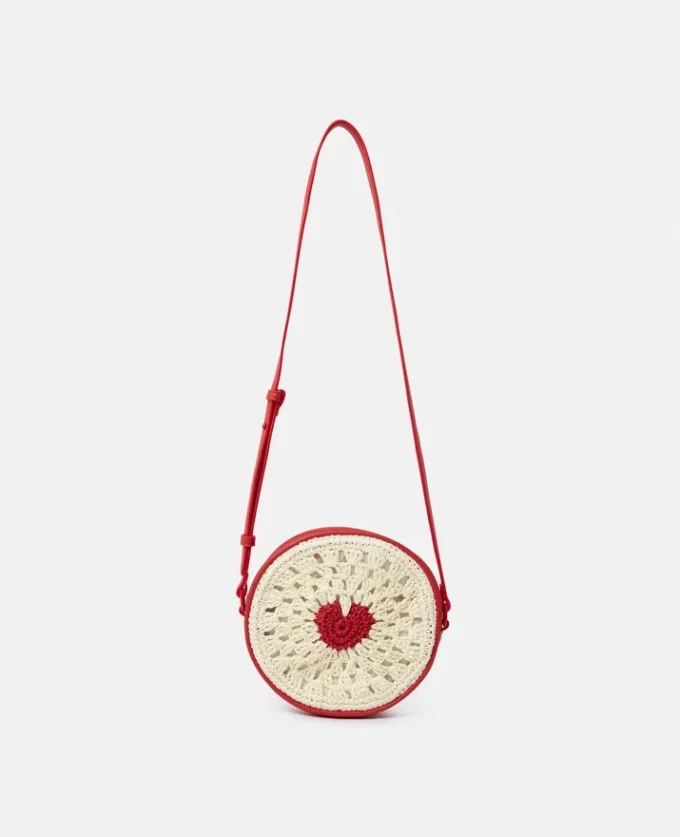 Borsa a tracolla Heart Raffia Borsa a tracolla Heart Raffia