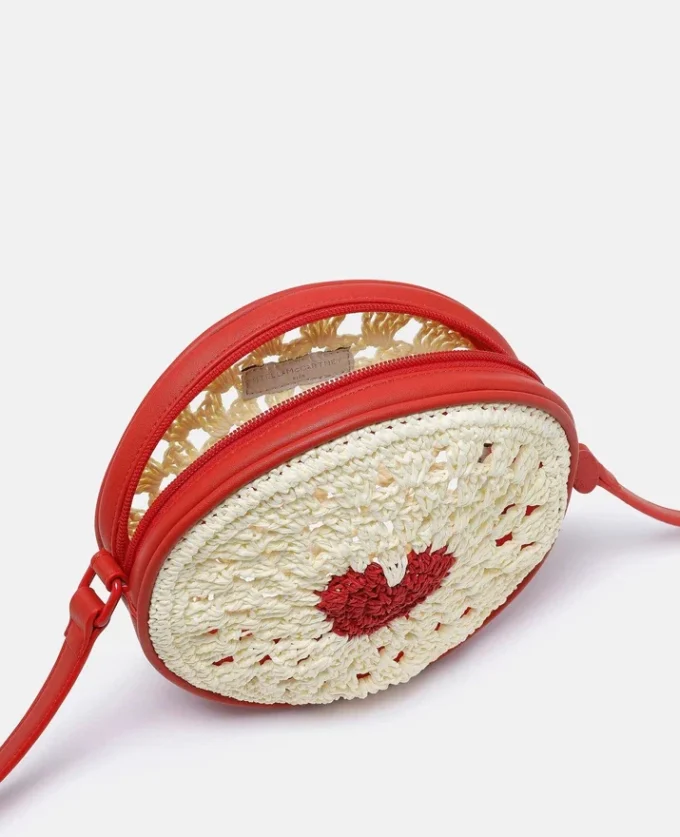 Borsa a tracolla Heart Raffia Borsa a tracolla Heart Raffia