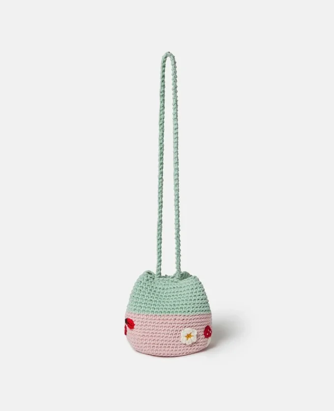 Borsa a tracolla lavorata all’uncinetto Toadstool House Borsa a tracolla lavorata all’uncinetto Toadstool House