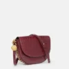 Borsa a tracolla media con patta effetto coccodrillo Frayme Borsa a tracolla media con patta effetto coccodrillo Frayme