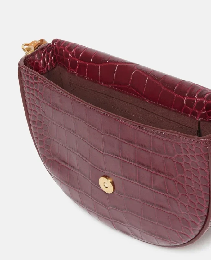 Borsa a tracolla media con patta effetto coccodrillo Frayme Borsa a tracolla media con patta effetto coccodrillo Frayme