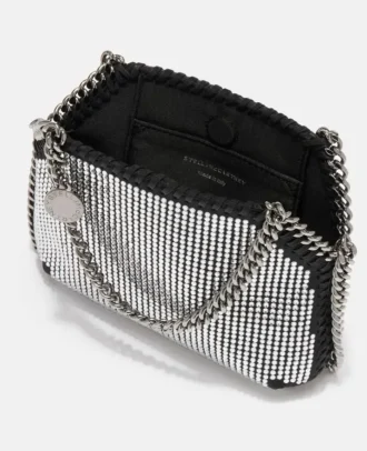 Borsa a tracolla mini Falabella Crystal