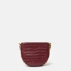 Borsa a tracolla piccola Frayme con effetto coccodrillo goffrato Borsa a tracolla piccola Frayme con effetto coccodrillo goffrato