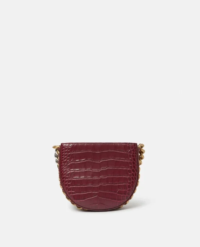 Borsa a tracolla piccola Frayme con effetto coccodrillo goffrato Borsa a tracolla piccola Frayme con effetto coccodrillo goffrato