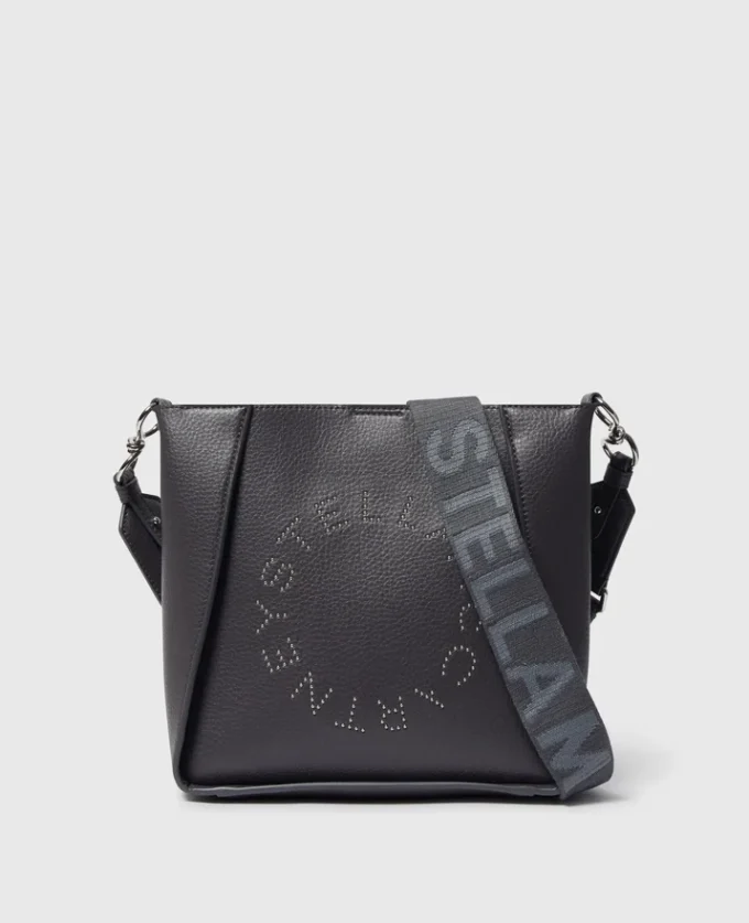 Borsa a tracolla quadrata con logo Borsa a tracolla quadrata con logo