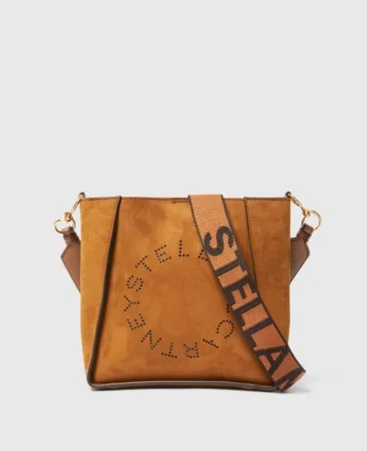 Borsa a tracolla quadrata con logo