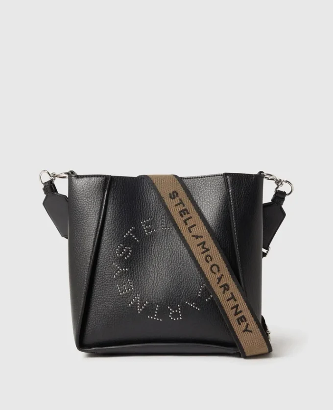 Borsa a tracolla quadrata con logo Borsa a tracolla quadrata con logo