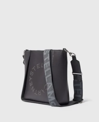 Borsa a tracolla quadrata con logo
