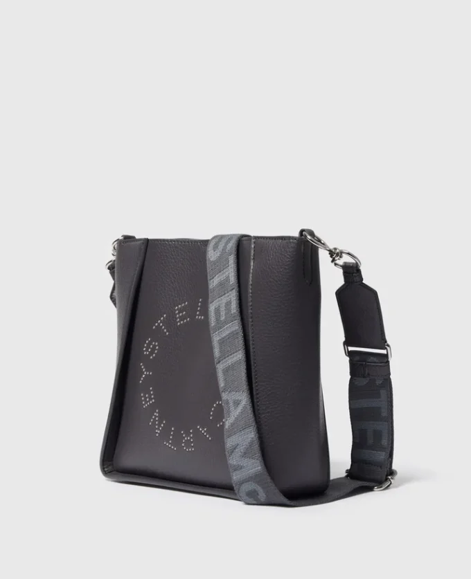 Borsa a tracolla quadrata con logo Borsa a tracolla quadrata con logo