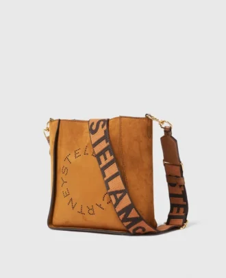 Borsa a tracolla quadrata con logo