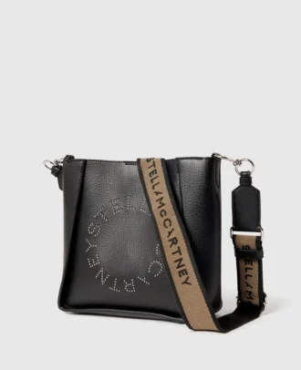 Borsa a tracolla quadrata con logo