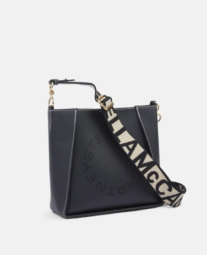 Borsa a tracolla quadrata con logo