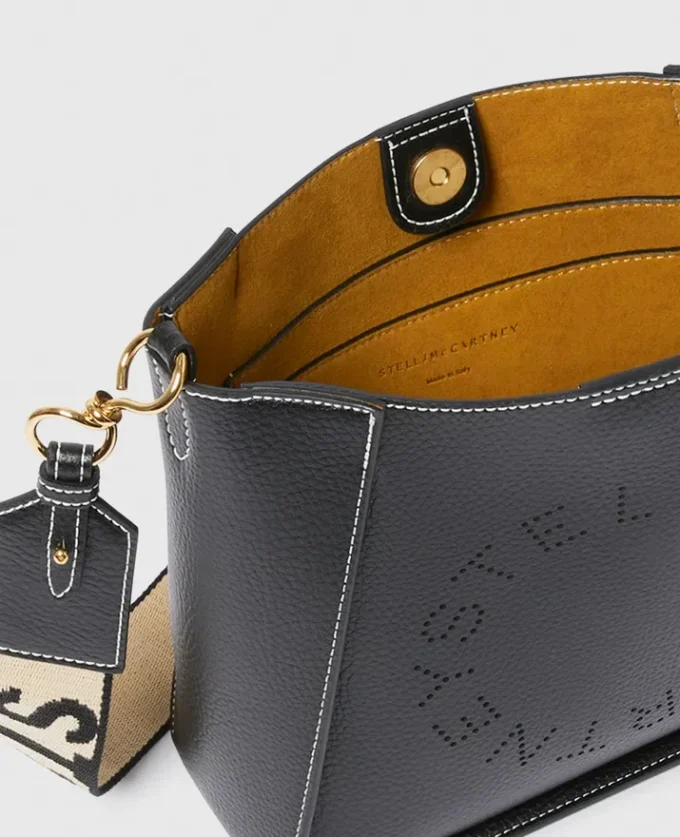 Borsa a tracolla quadrata con logo