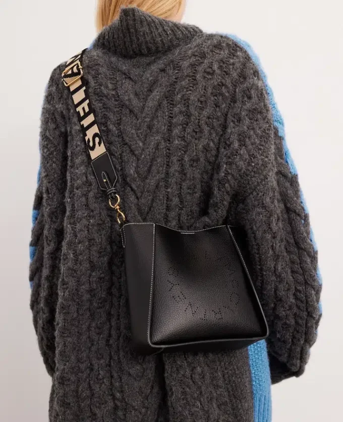 Borsa a tracolla quadrata con logo